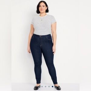 Old Navy Women's Indigo Blue Jeans-High Waist-Skinny-Size 20